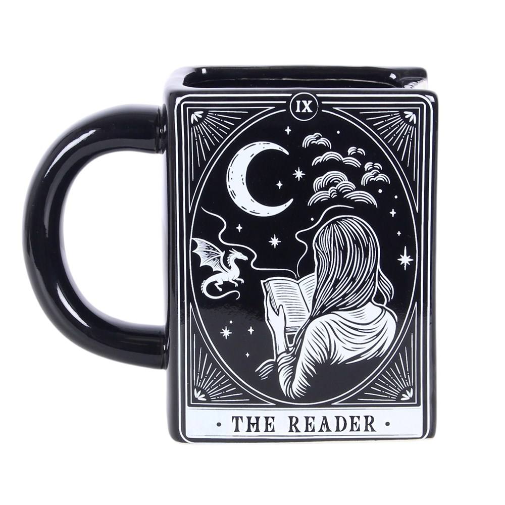 Something Different - The Reader Book Shaped Mok/beker - Zwart/Wit